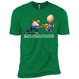 T-Shirts Kelly Green / X-Small Never Stand Between A Man And A Cooked Chicken Men's Premium T-Shirt