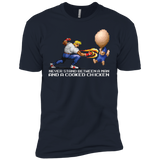 T-Shirts Midnight Navy / X-Small Never Stand Between A Man And A Cooked Chicken Men's Premium T-Shirt