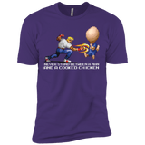 T-Shirts Purple Rush/ / X-Small Never Stand Between A Man And A Cooked Chicken Men's Premium T-Shirt