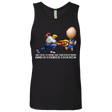 T-Shirts Black / Small Never Stand Between A Man And A Cooked Chicken Men's Premium Tank Top