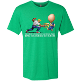 T-Shirts Envy / Small Never Stand Between A Man And A Cooked Chicken Men's Triblend T-Shirt