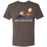 T-Shirts Macchiato / Small Never Stand Between A Man And A Cooked Chicken Men's Triblend T-Shirt