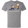 T-Shirts Premium Heather / Small Never Stand Between A Man And A Cooked Chicken Men's Triblend T-Shirt