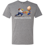 T-Shirts Premium Heather / Small Never Stand Between A Man And A Cooked Chicken Men's Triblend T-Shirt