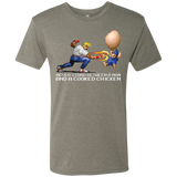 T-Shirts Venetian Grey / Small Never Stand Between A Man And A Cooked Chicken Men's Triblend T-Shirt