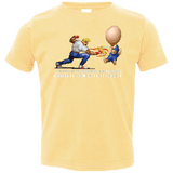 T-Shirts Butter / 2T Never Stand Between A Man And A Cooked Chicken Toddler Premium T-Shirt