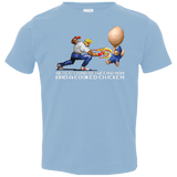 T-Shirts Light Blue / 2T Never Stand Between A Man And A Cooked Chicken Toddler Premium T-Shirt