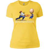 T-Shirts Vibrant Yellow / X-Small Never Stand Between A Man And A Cooked Chicken Women's Premium T-Shirt