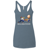 T-Shirts Indigo / X-Small Never Stand Between A Man And A Cooked Chicken Women's Triblend Racerback Tank