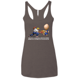 T-Shirts Macchiato / X-Small Never Stand Between A Man And A Cooked Chicken Women's Triblend Racerback Tank