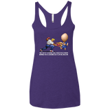 T-Shirts Purple Rush / X-Small Never Stand Between A Man And A Cooked Chicken Women's Triblend Racerback Tank
