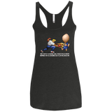 T-Shirts Vintage Black / X-Small Never Stand Between A Man And A Cooked Chicken Women's Triblend Racerback Tank
