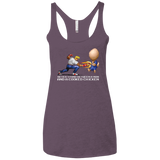 T-Shirts Vintage Purple / X-Small Never Stand Between A Man And A Cooked Chicken Women's Triblend Racerback Tank