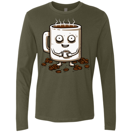 T-Shirts Military Green / Small Never tired Men's Premium Long Sleeve