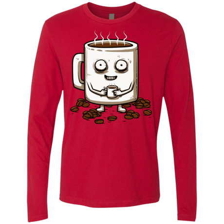 T-Shirts Red / Small Never tired Men's Premium Long Sleeve