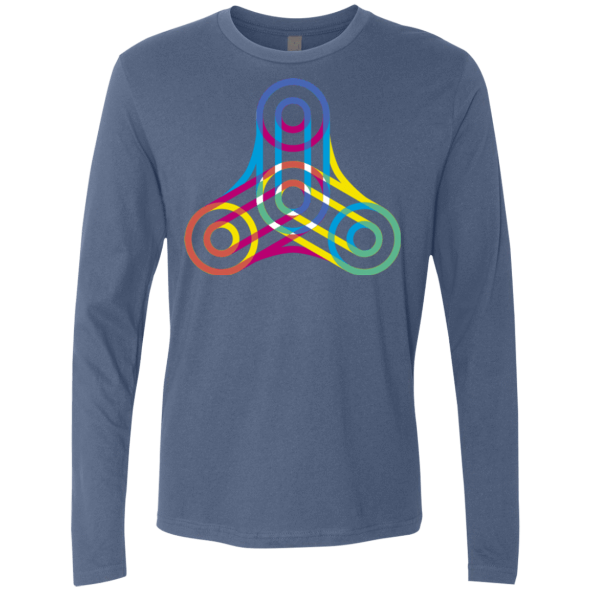 T-Shirts Indigo / Small Never Win Men's Premium Long Sleeve