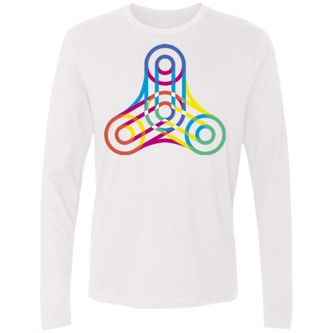 T-Shirts White / Small Never Win Men's Premium Long Sleeve