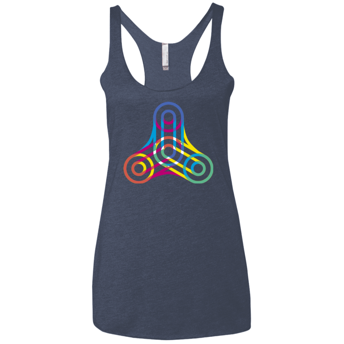 T-Shirts Vintage Navy / X-Small Never Win Women's Triblend Racerback Tank