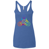 T-Shirts Vintage Royal / X-Small Never Win Women's Triblend Racerback Tank