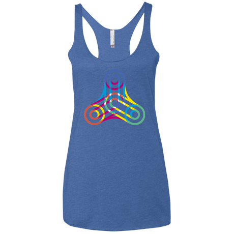 T-Shirts Vintage Royal / X-Small Never Win Women's Triblend Racerback Tank