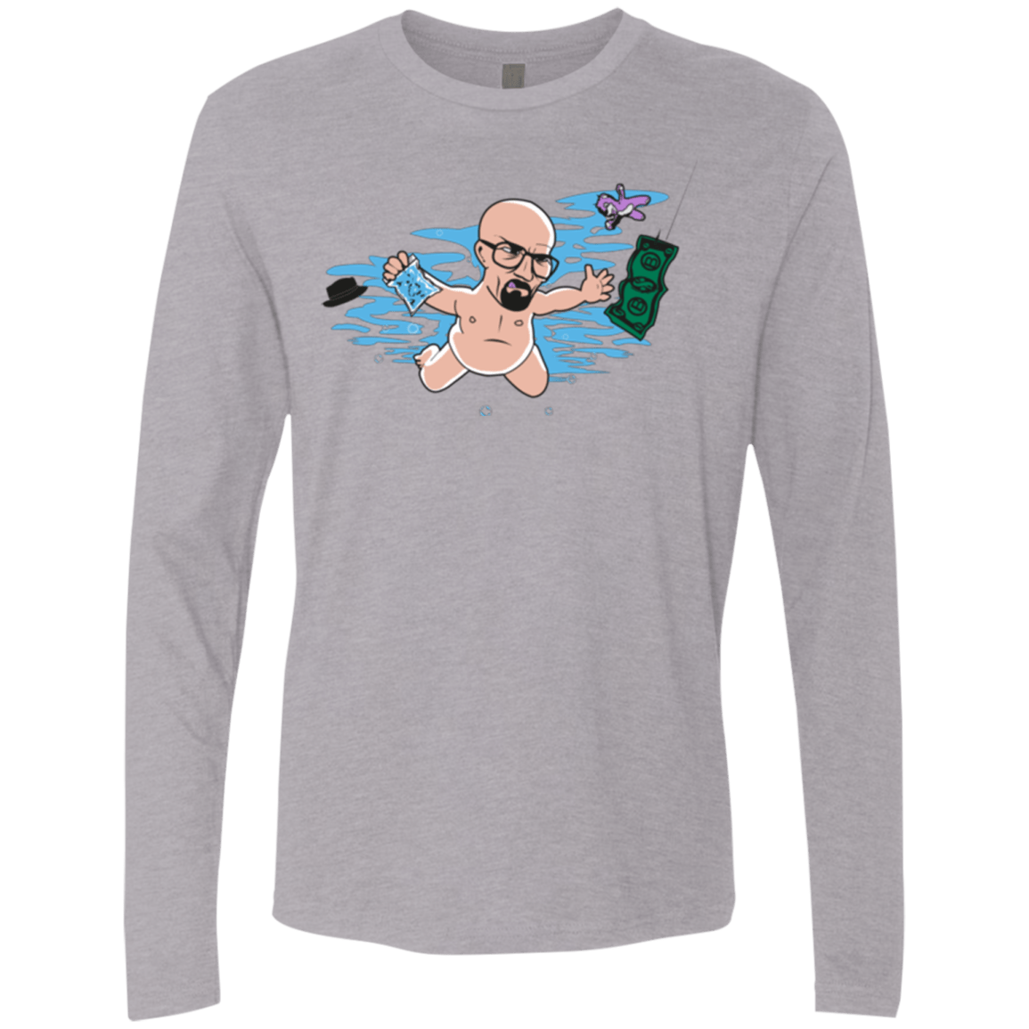 T-Shirts Heather Grey / Small NeverBad Men's Premium Long Sleeve