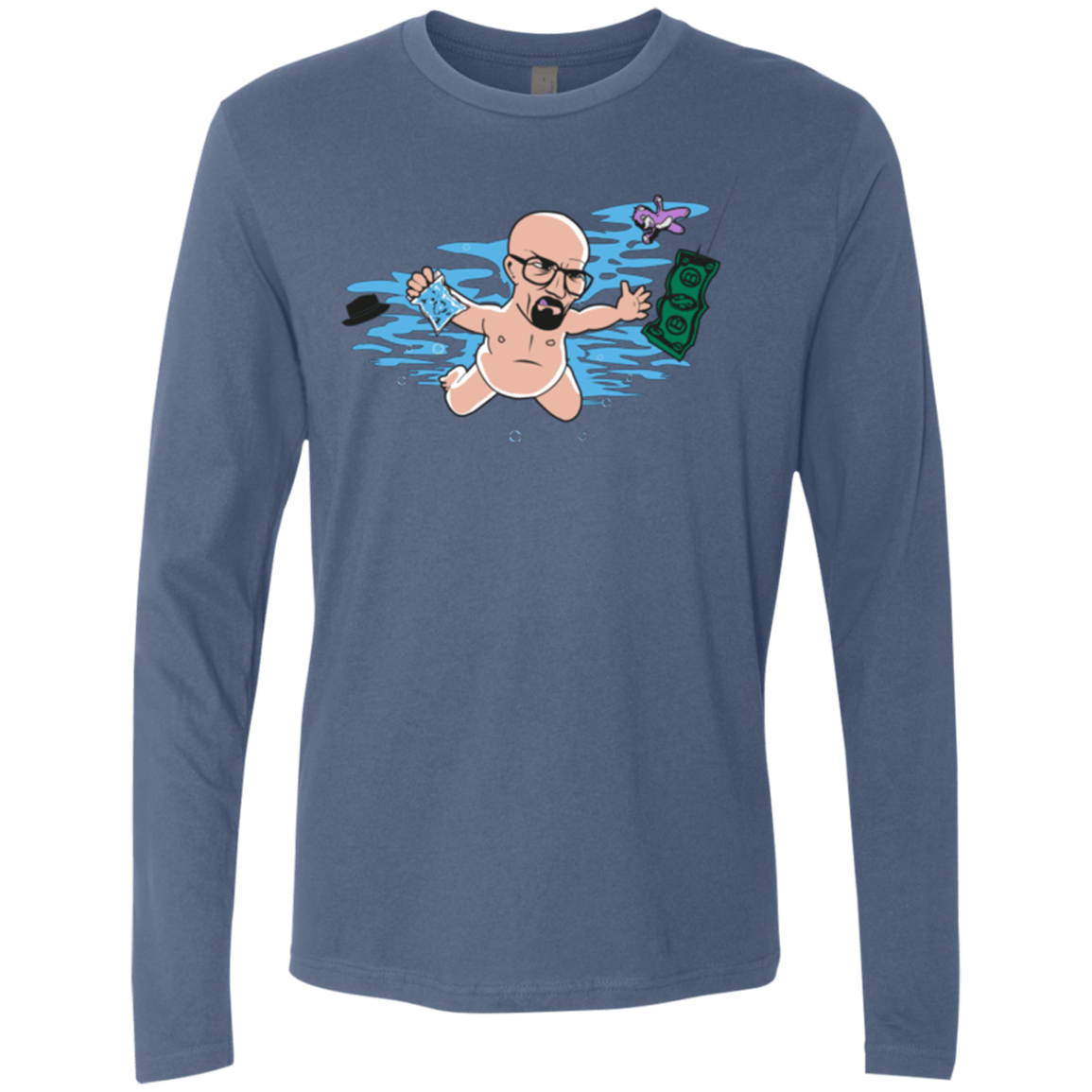 T-Shirts Indigo / Small NeverBad Men's Premium Long Sleeve