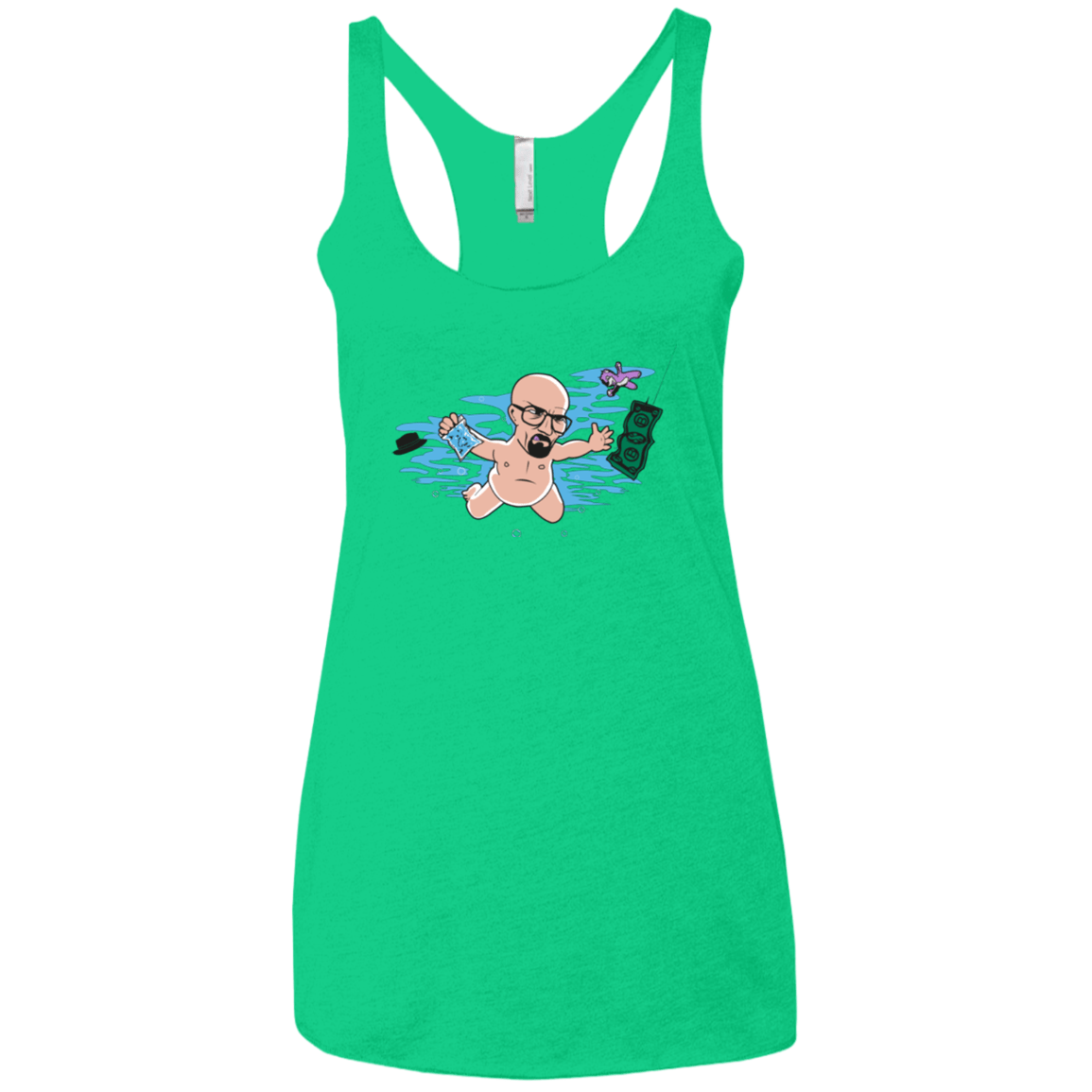 T-Shirts Envy / X-Small NeverBad Women's Triblend Racerback Tank