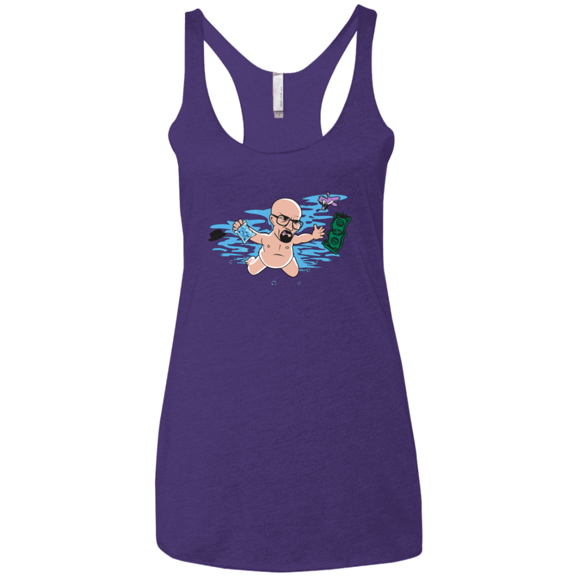 T-Shirts Purple / X-Small NeverBad Women's Triblend Racerback Tank