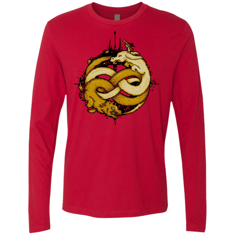 T-Shirts Red / Small NEVERENDING FIGHT Men's Premium Long Sleeve