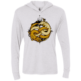 T-Shirts Heather White / X-Small NEVERENDING FIGHT Triblend Long Sleeve Hoodie Tee