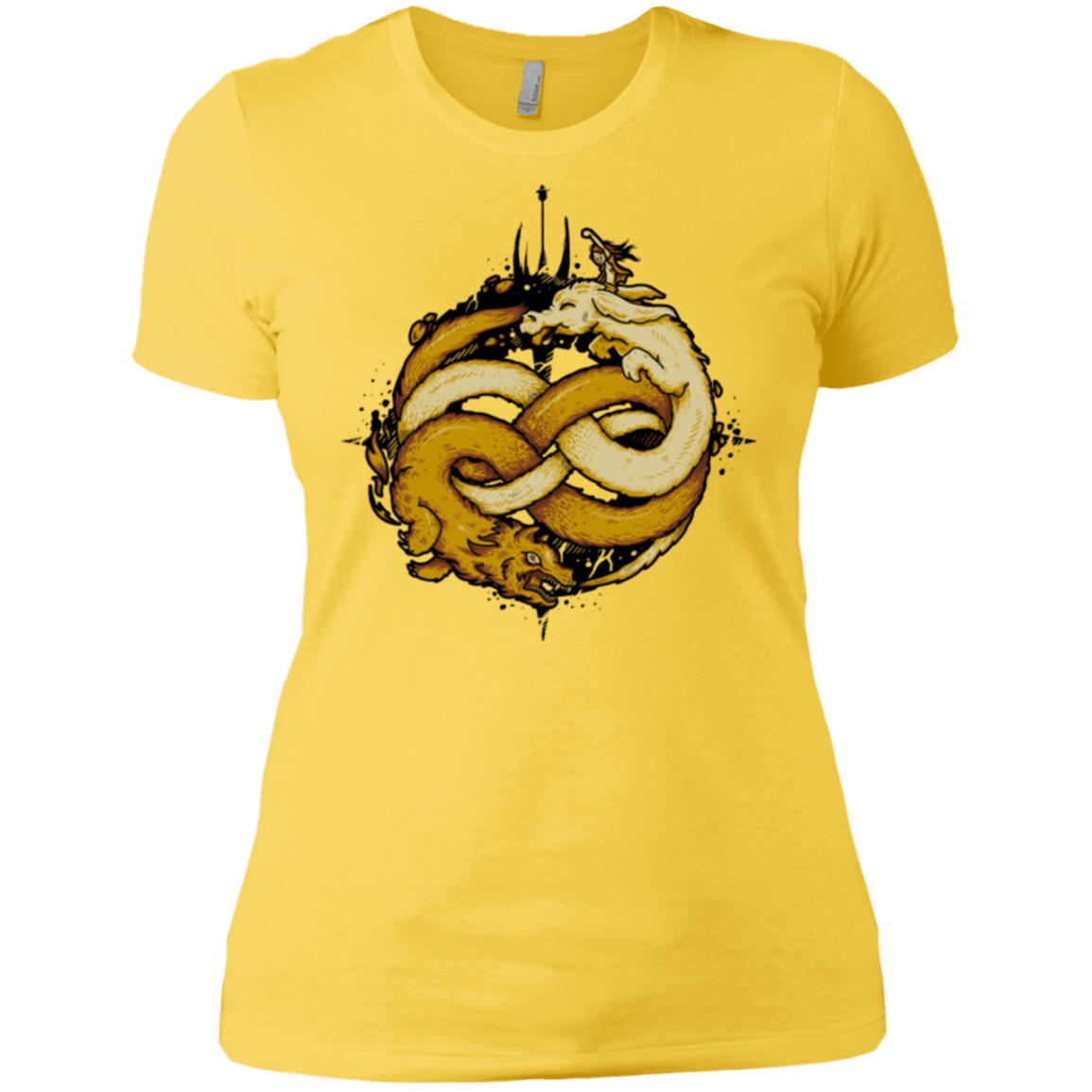 T-Shirts Vibrant Yellow / X-Small NEVERENDING FIGHT Women's Premium T-Shirt