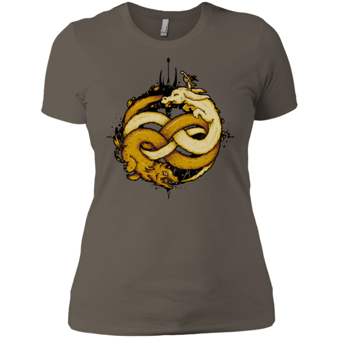 T-Shirts Warm Grey / X-Small NEVERENDING FIGHT Women's Premium T-Shirt