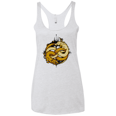 T-Shirts Heather White / X-Small NEVERENDING FIGHT Women's Triblend Racerback Tank