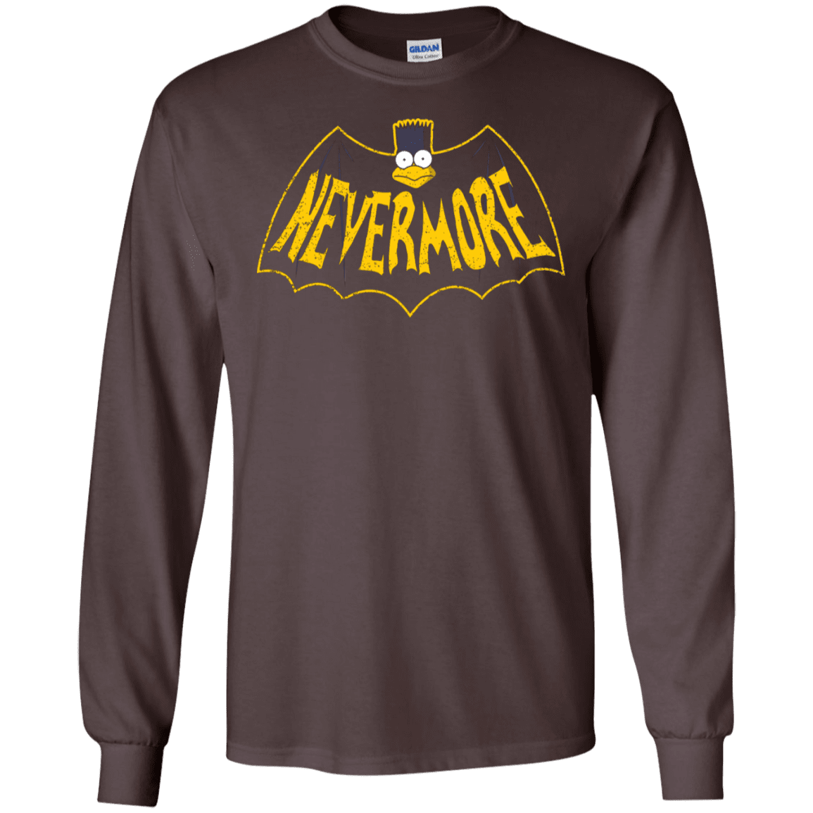 T-Shirts Dark Chocolate / S Nevermore Men's Long Sleeve T-Shirt