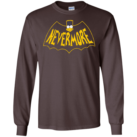 T-Shirts Dark Chocolate / S Nevermore Men's Long Sleeve T-Shirt