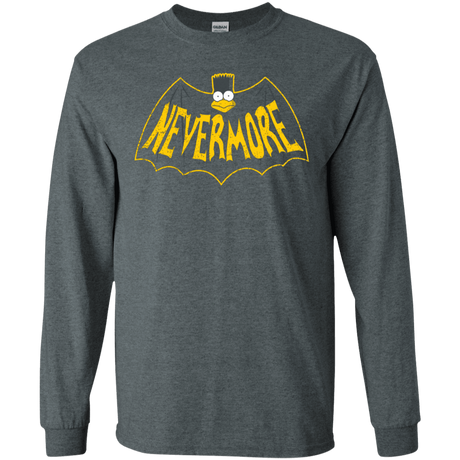 T-Shirts Dark Heather / S Nevermore Men's Long Sleeve T-Shirt