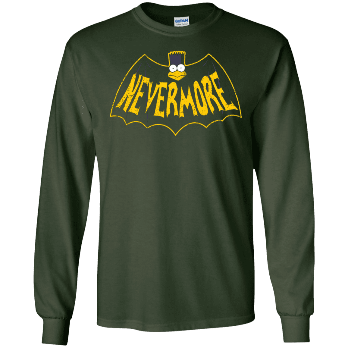 T-Shirts Forest Green / S Nevermore Men's Long Sleeve T-Shirt