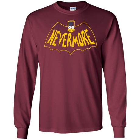 T-Shirts Maroon / S Nevermore Men's Long Sleeve T-Shirt