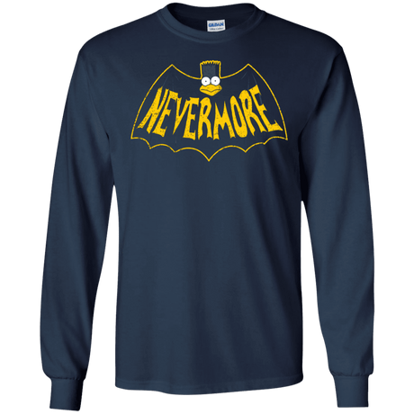 T-Shirts Navy / S Nevermore Men's Long Sleeve T-Shirt