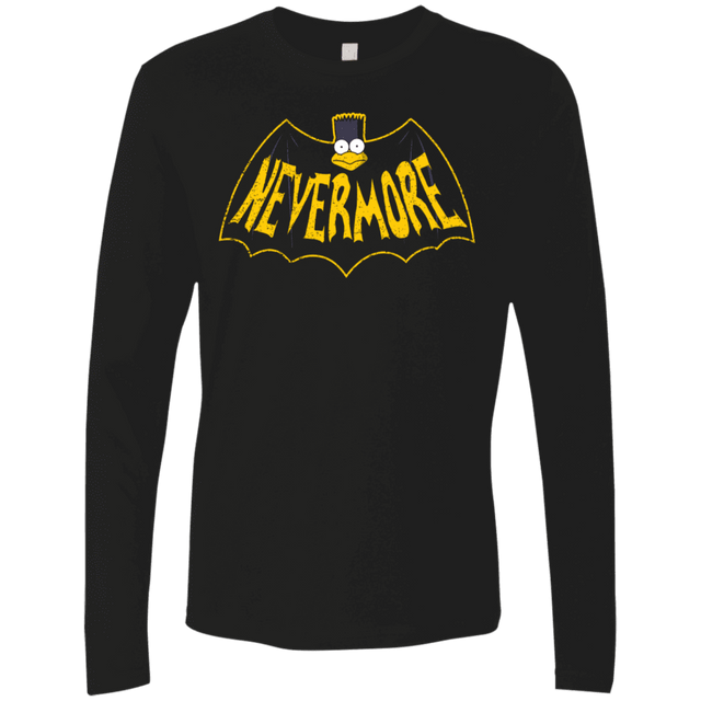 T-Shirts Black / S Nevermore Men's Premium Long Sleeve