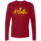 T-Shirts Cardinal / S Nevermore Men's Premium Long Sleeve