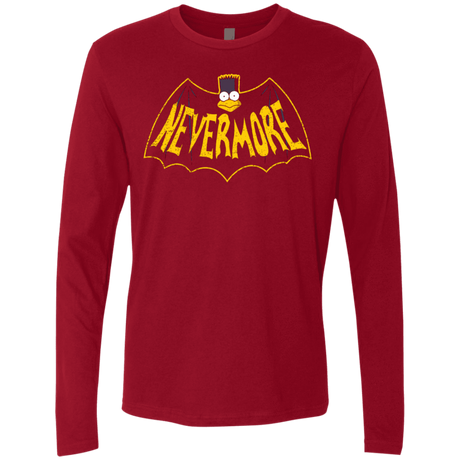 T-Shirts Cardinal / S Nevermore Men's Premium Long Sleeve