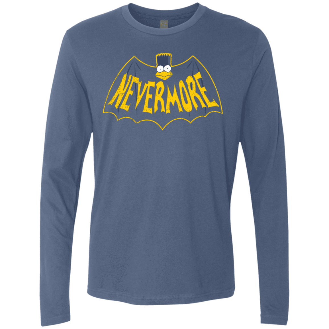 T-Shirts Indigo / S Nevermore Men's Premium Long Sleeve