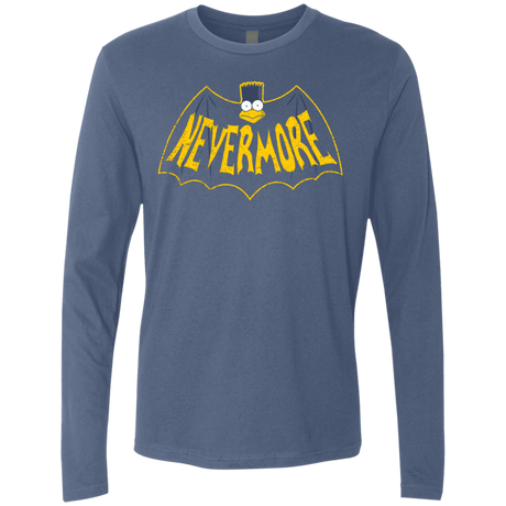 T-Shirts Indigo / S Nevermore Men's Premium Long Sleeve
