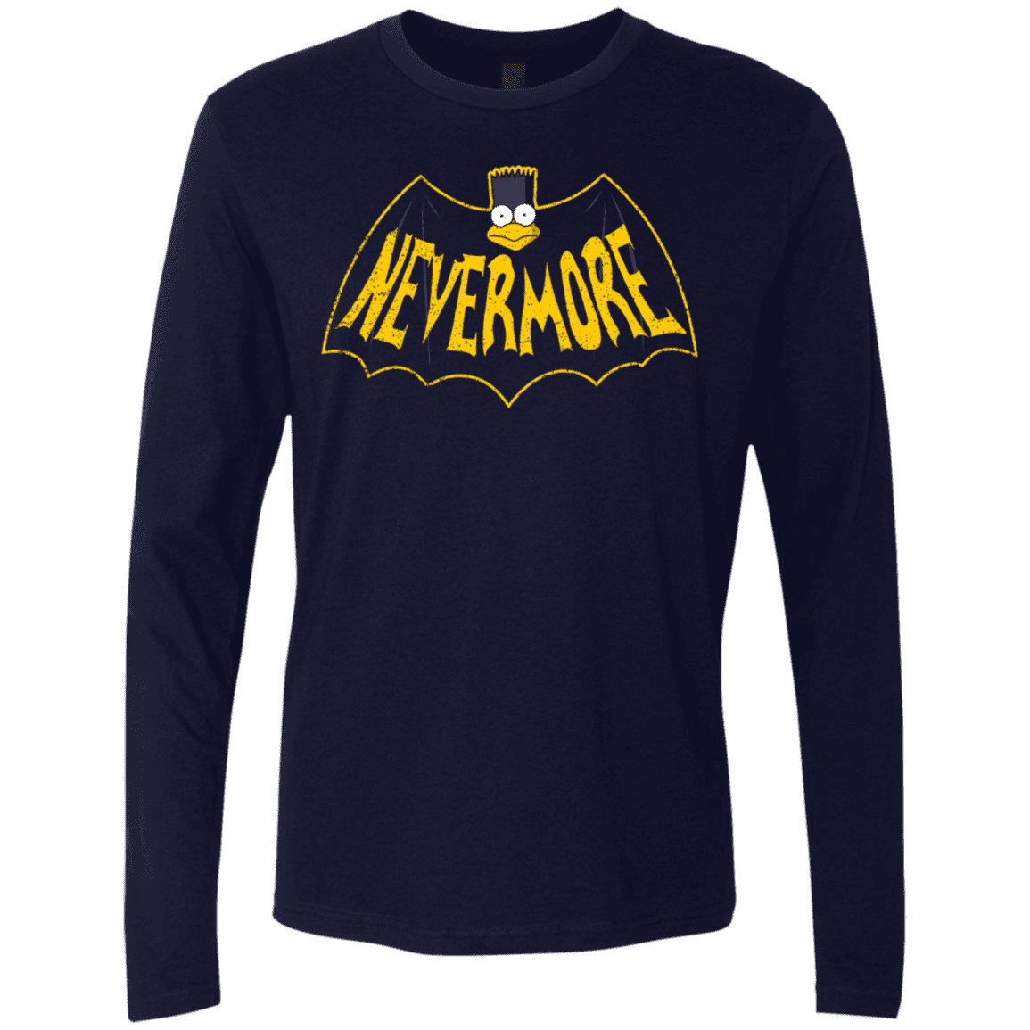 T-Shirts Midnight Navy / S Nevermore Men's Premium Long Sleeve