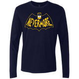 T-Shirts Midnight Navy / S Nevermore Men's Premium Long Sleeve