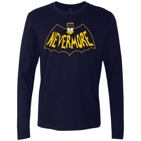 T-Shirts Midnight Navy / S Nevermore Men's Premium Long Sleeve