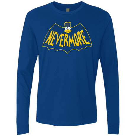 T-Shirts Royal / S Nevermore Men's Premium Long Sleeve