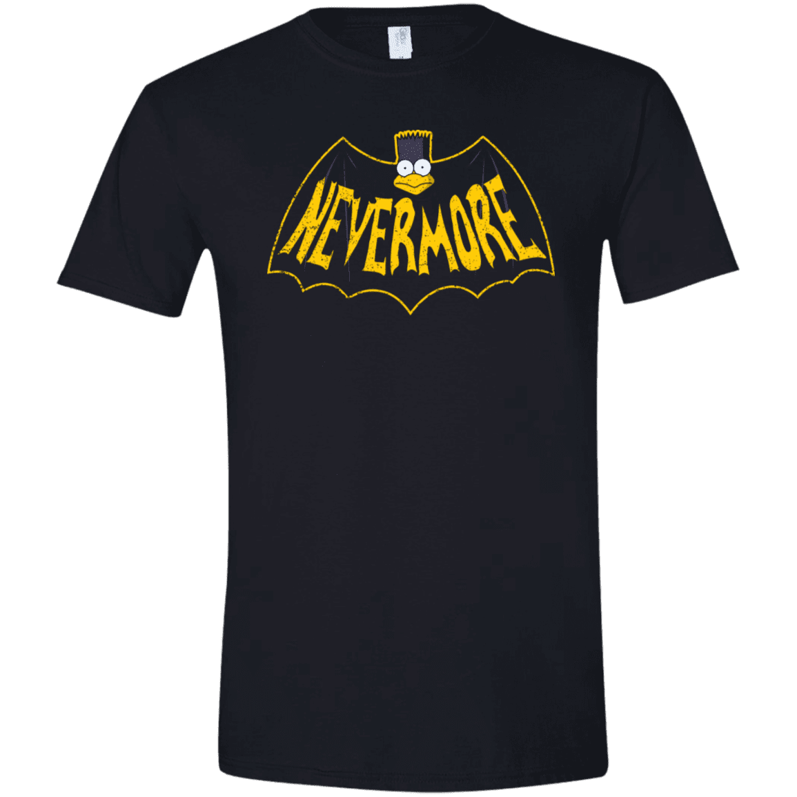 T-Shirts Black / X-Small Nevermore Men's Semi-Fitted Softstyle
