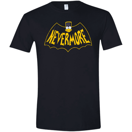 T-Shirts Black / X-Small Nevermore Men's Semi-Fitted Softstyle